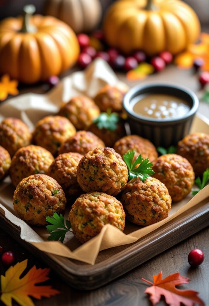 Thanksgiving Stuffing Balls Recipe
