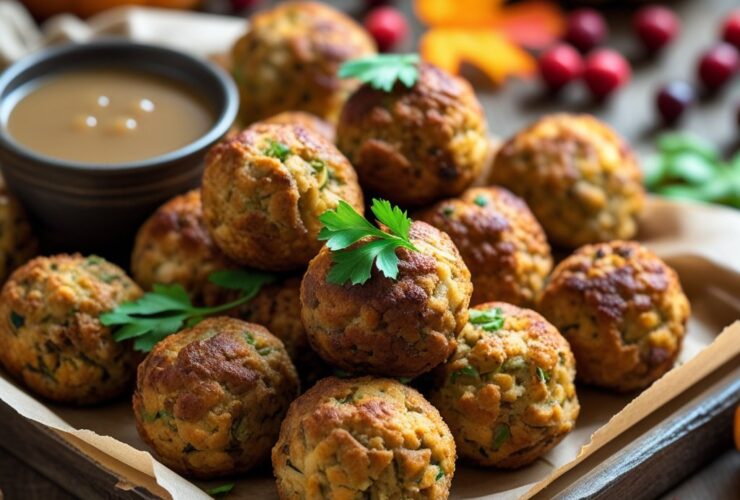 Thanksgiving Stuffing Balls Recipe