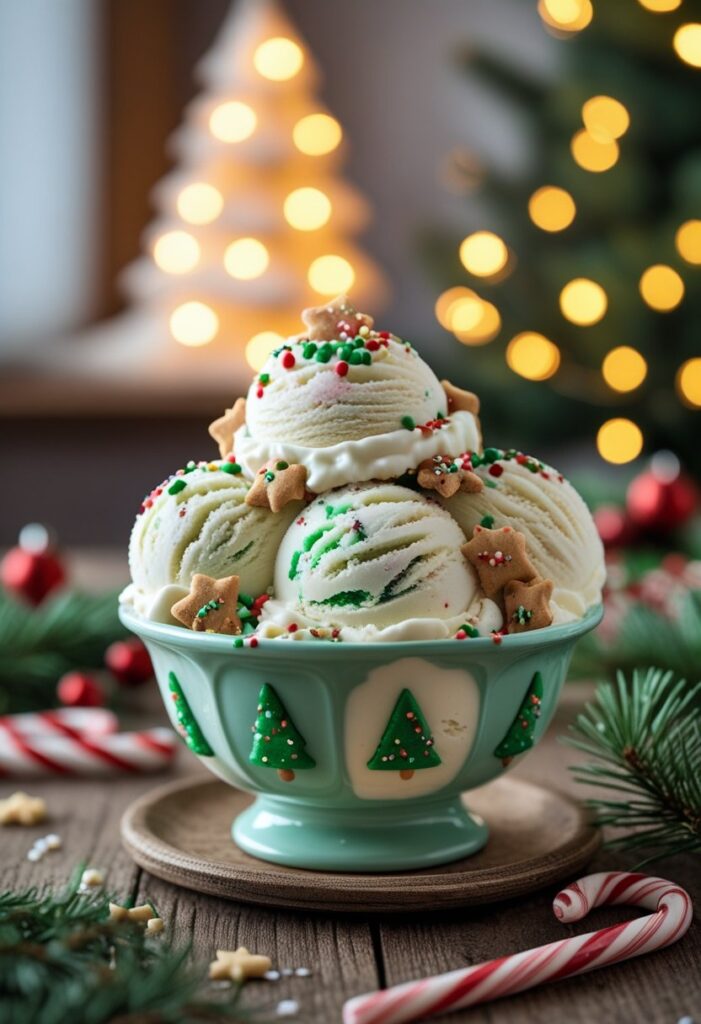Christmas Tree Cake Ice Cream Recipe