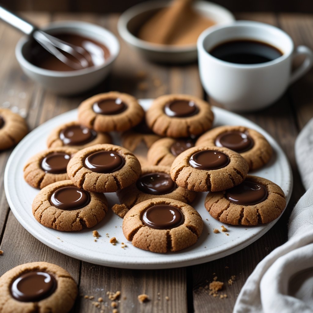 Chocolate Thumbprint Cookies Recipe