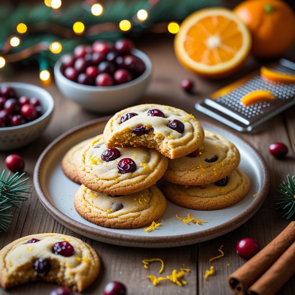 Christmas Cranberry Orange Cookies Recipe