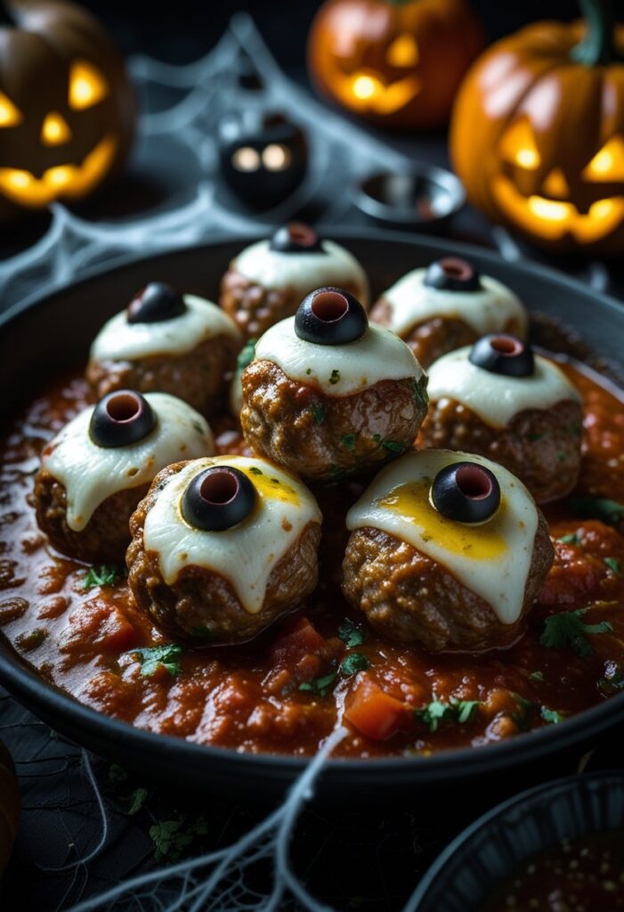 Monster Eyeball Meatballs
