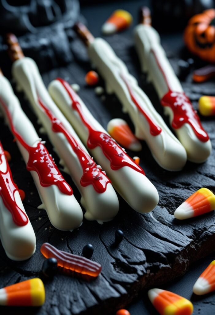 Bloody Finger Pretzels