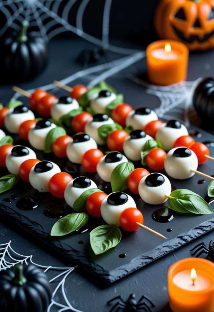 Creepy Caprese Skewers