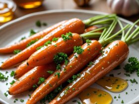 Honey Garlic Butter Roasted Carrots Recipe