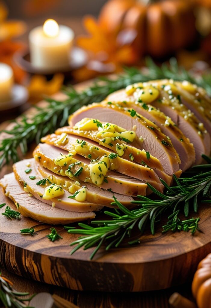 Crockpot Garlic Butter Turkey Breast