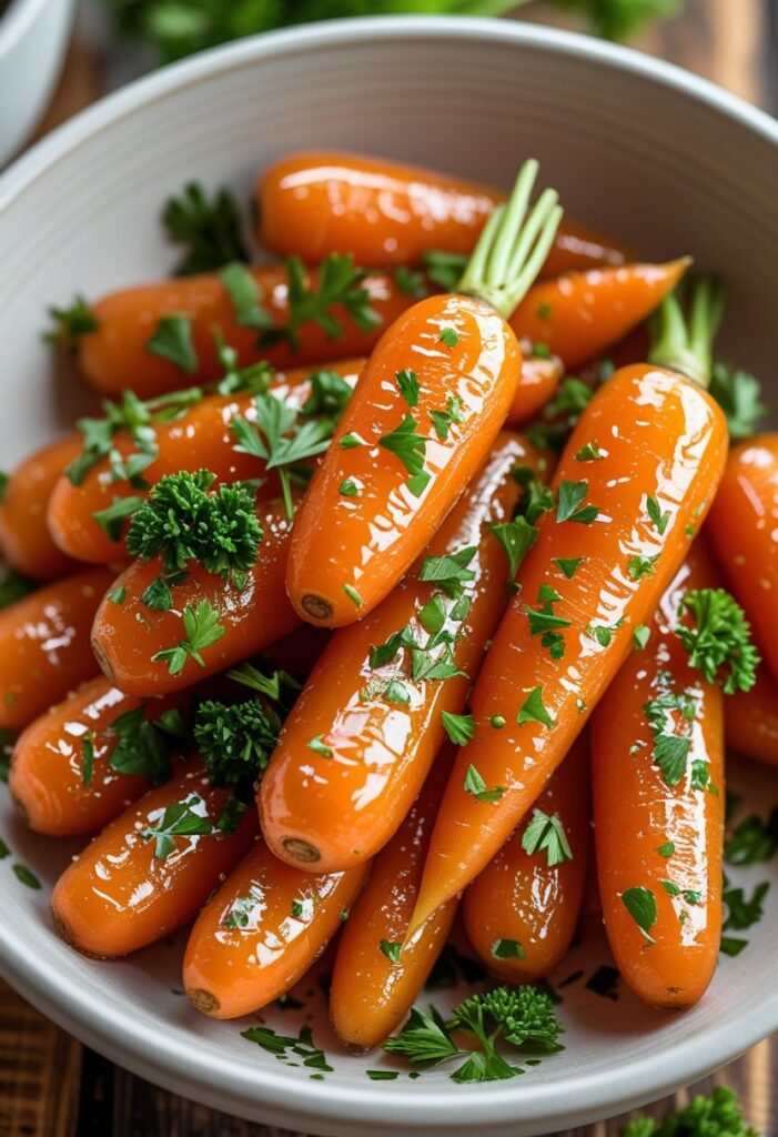 Honey Garlic Butter Carrots
