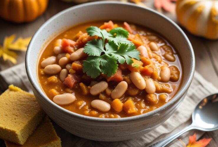 Pumpkin White Bean Chili Recipe