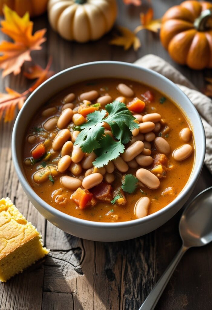 Pumpkin White Bean Chili Recipe