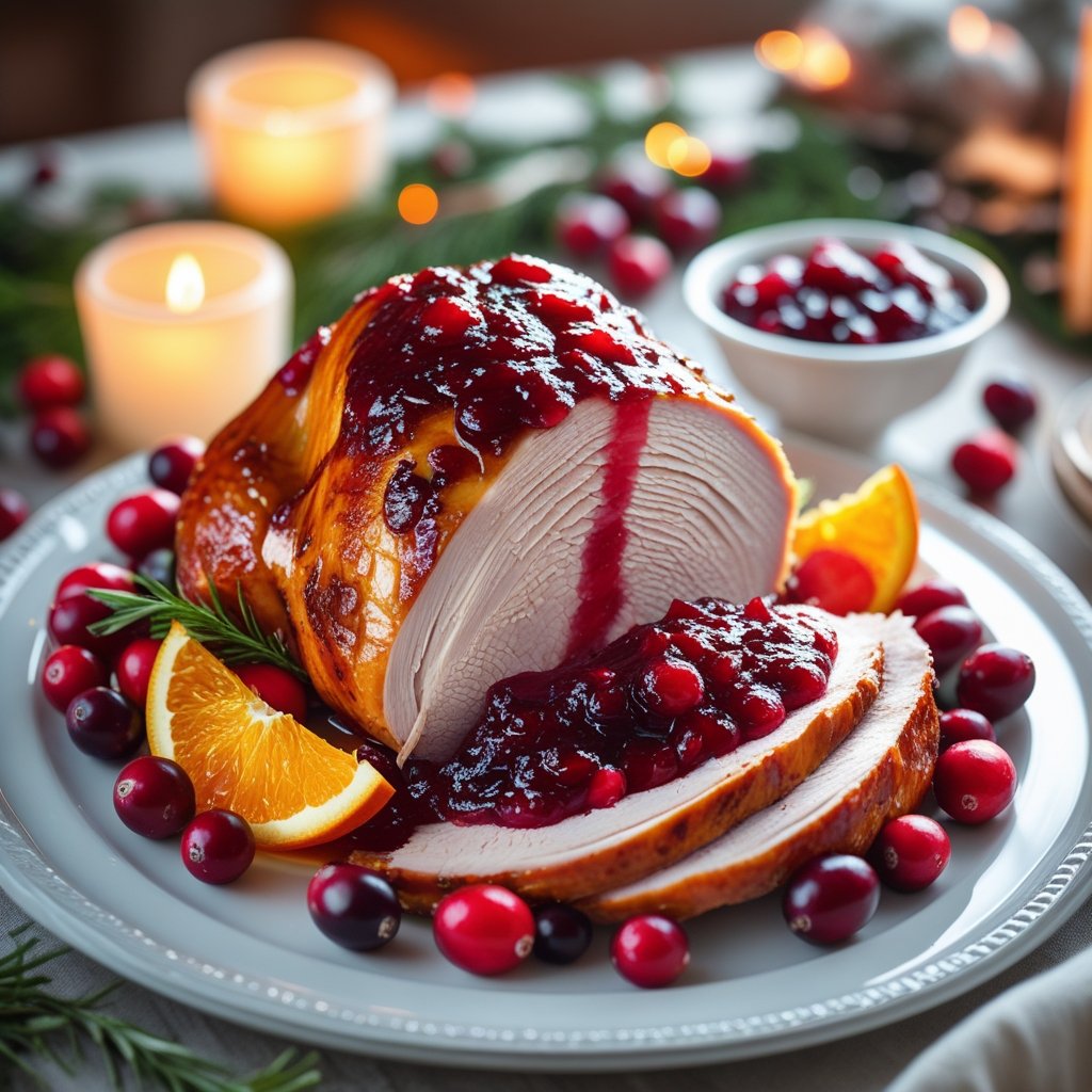 Turkey Breast with Cranberry Orange Sauce Recipe