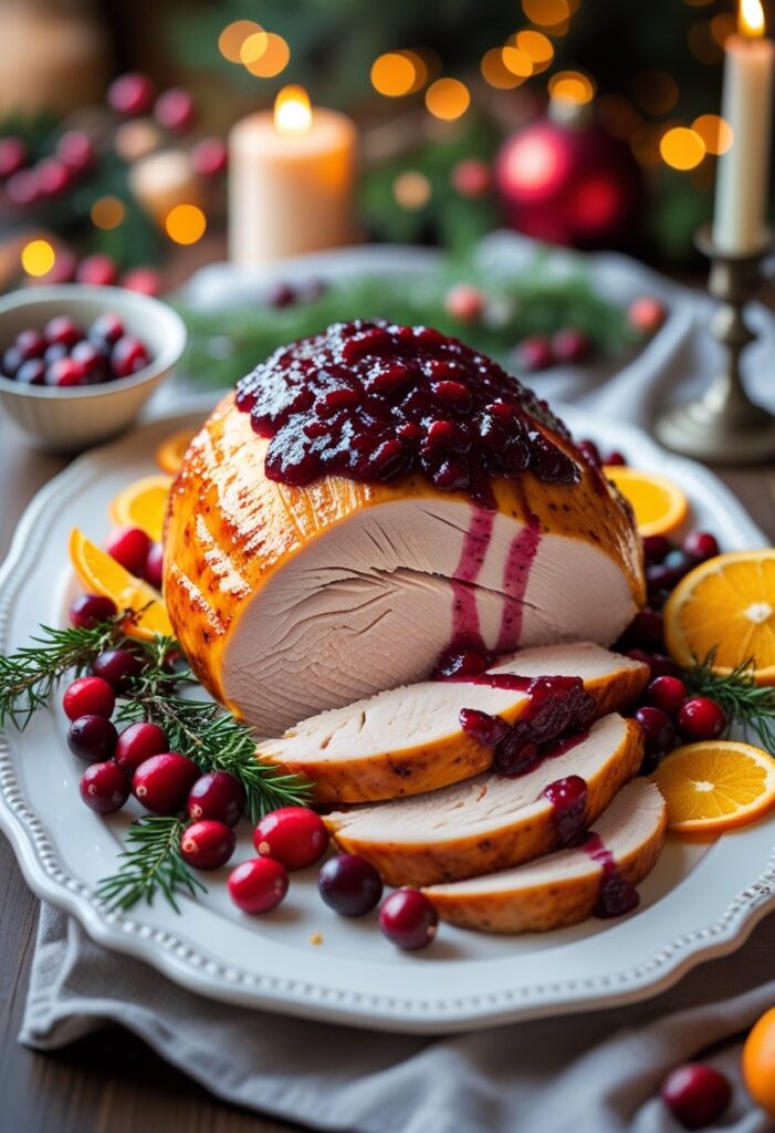 Turkey Breast with Cranberry Orange Sauce Recipe