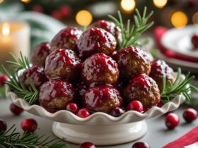 Christmas Cranberry Meatballs Recipe