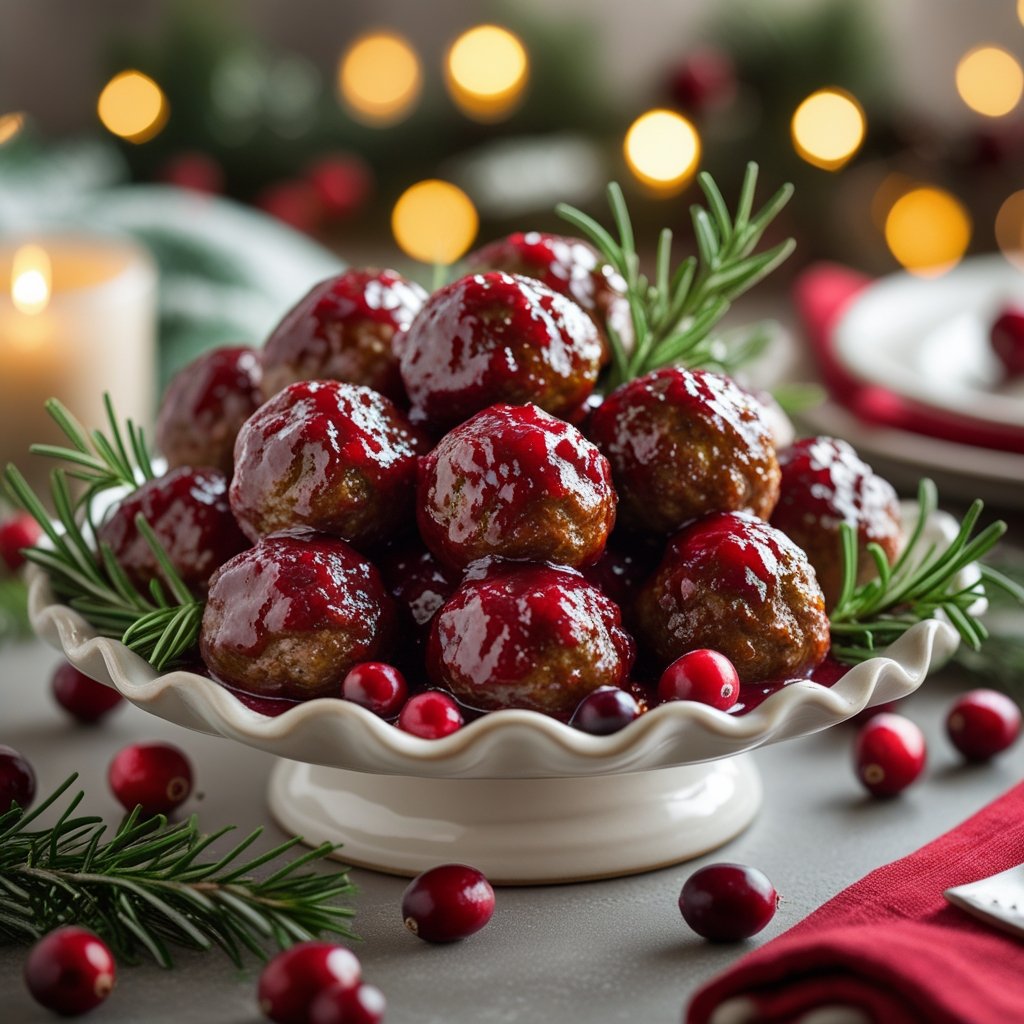 Christmas Cranberry Meatballs Recipe