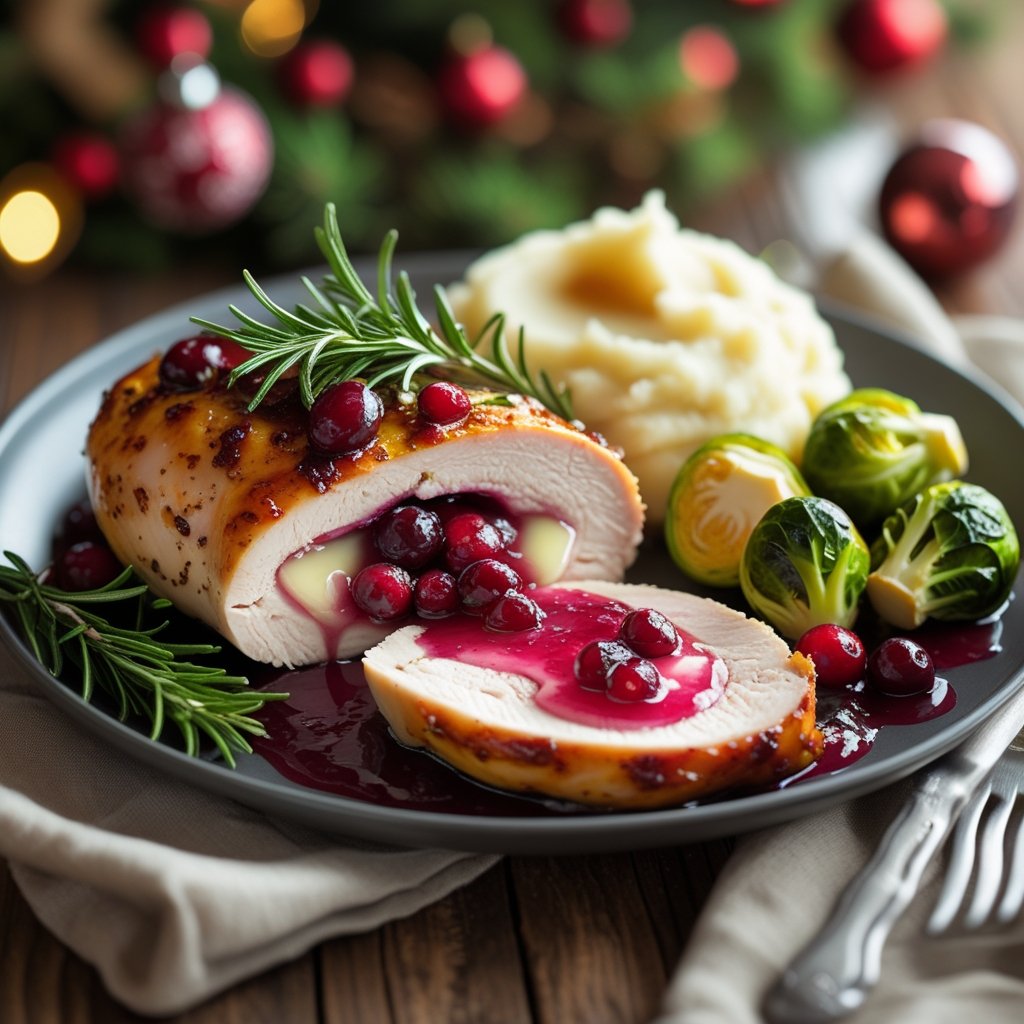 Cranberry Brie Stuffed Chicken Recipe