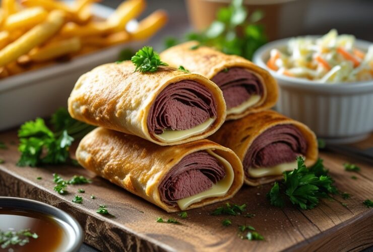 French Dip Tortilla Roll Ups Recipe