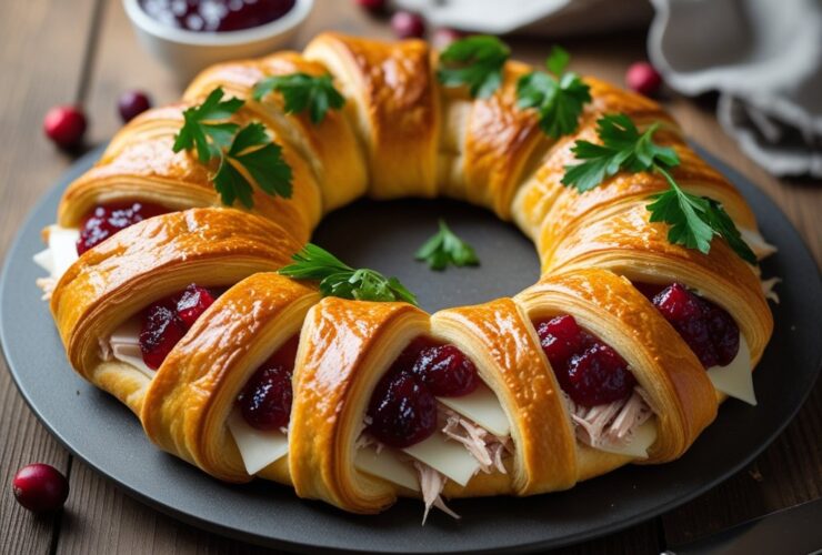 Turkey Cranberry Crescent Ring Recipe