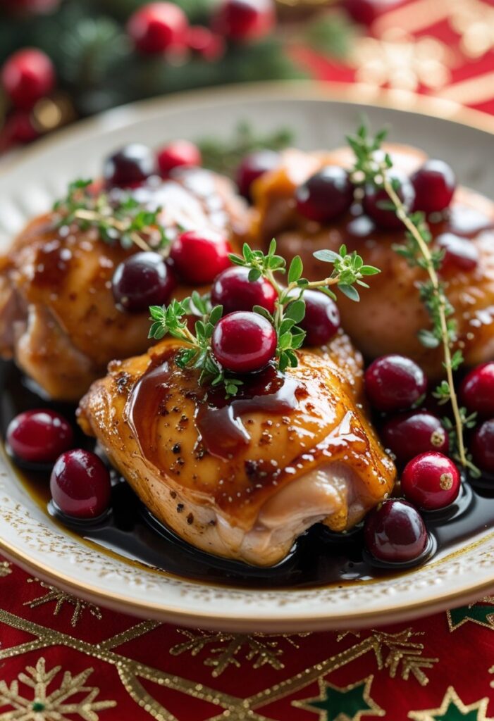 Cranberry Balsamic Glazed Chicken