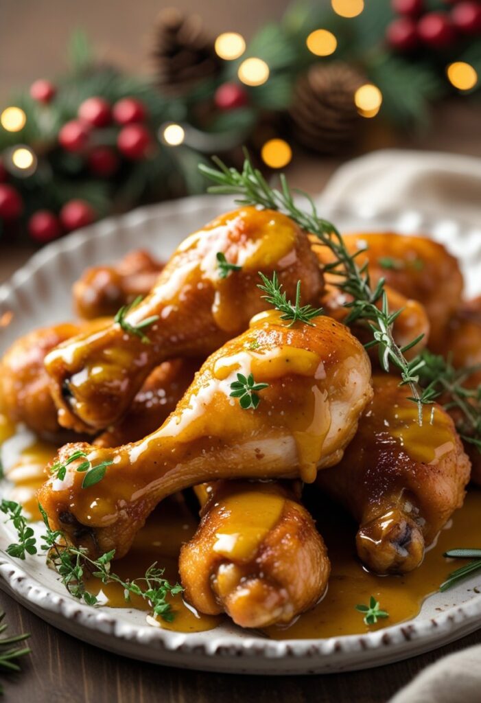 Honey Mustard Roasted Chicken Drumsticks