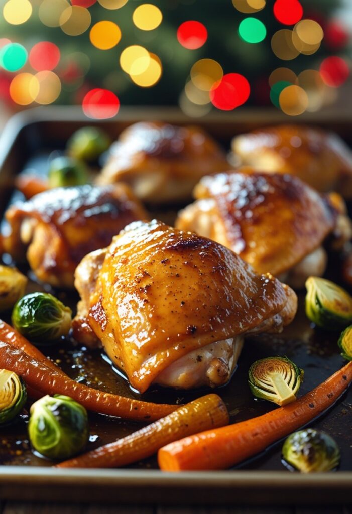 Maple Glazed Chicken with Roasted Veggies