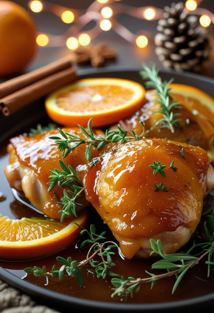 range Glazed Christmas Chicken