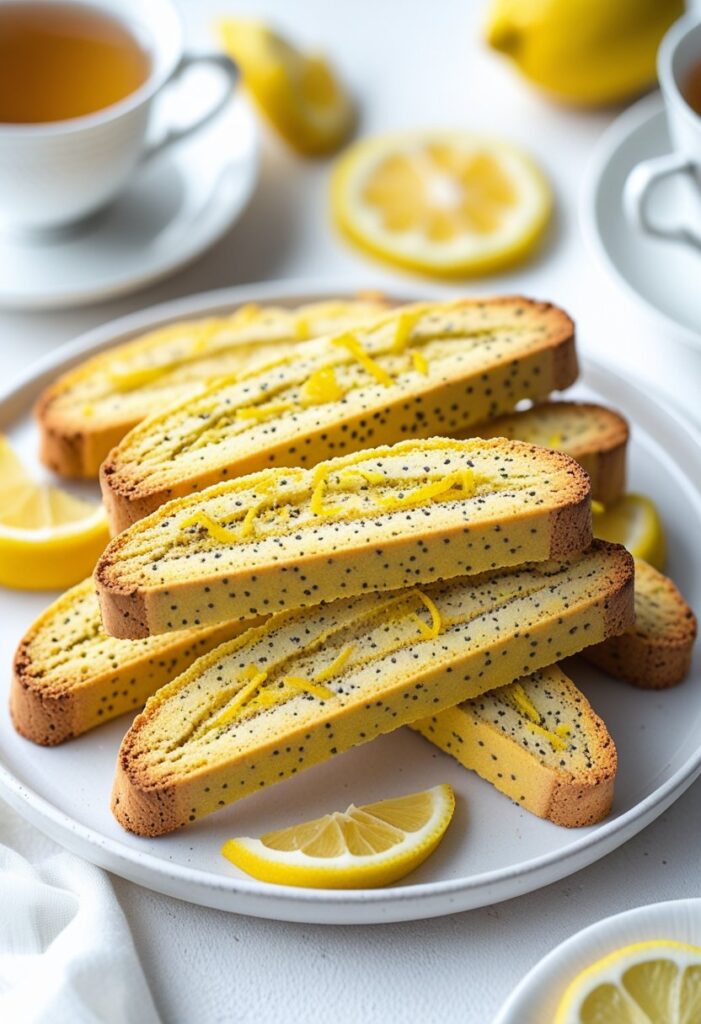 Lemon Poppy Seed Biscotti
