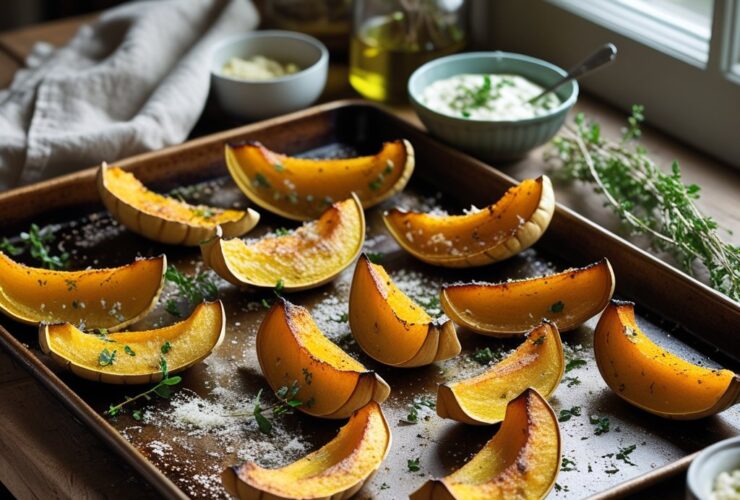 Roasted Winter Squash Wedges Recipe