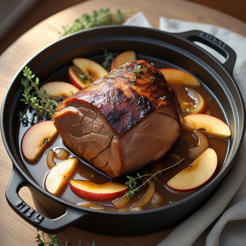 Apple Cider Braised Pork Shoulder Recipe