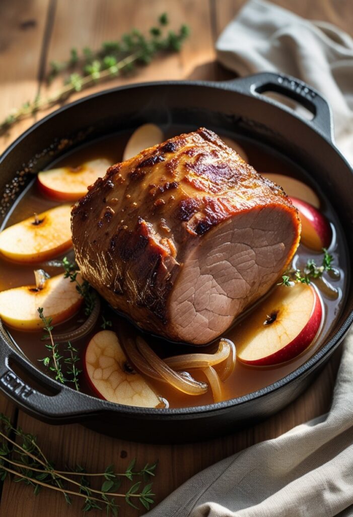Apple Cider Braised Pork Shoulder Recipe