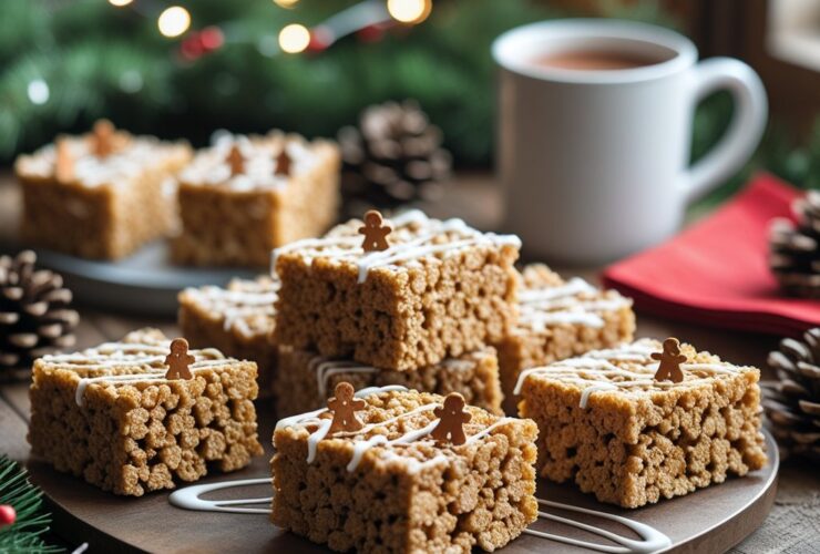 Gingerbread Rice Krispie Treats Recipe