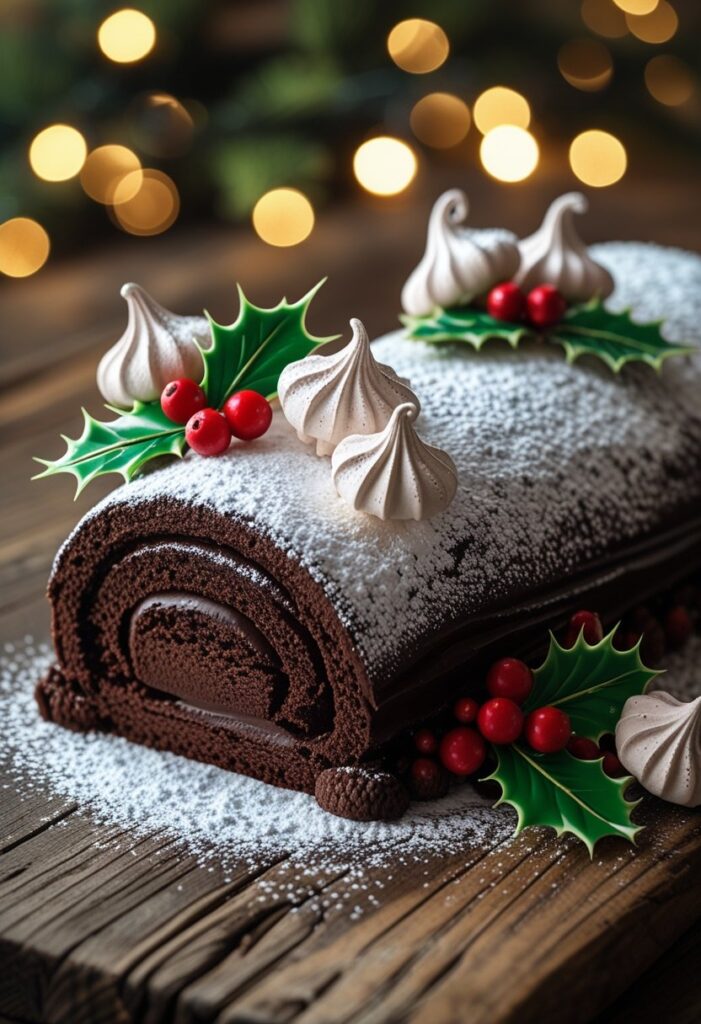 Yule Log Cake (Bûche de Noël)