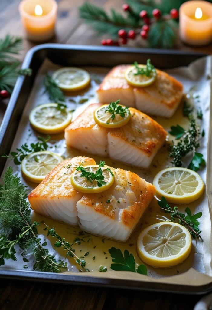 Lemon Herb Baked Cod