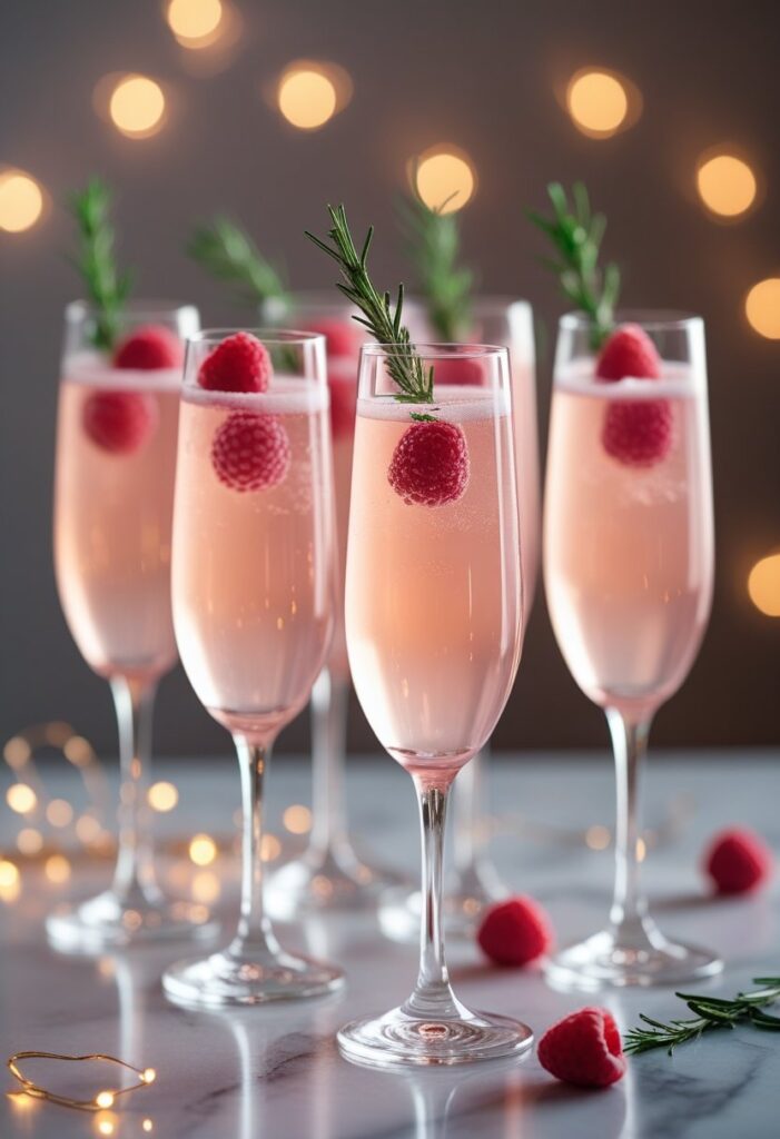 Sparkling Rosé Christmas Punch