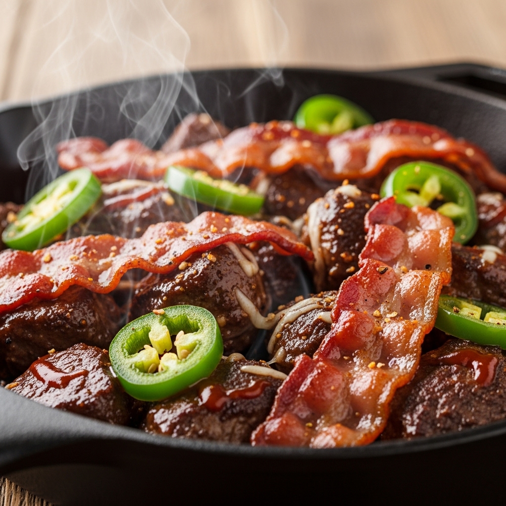 Zingy Beef Bacon Jalapeño Recipe