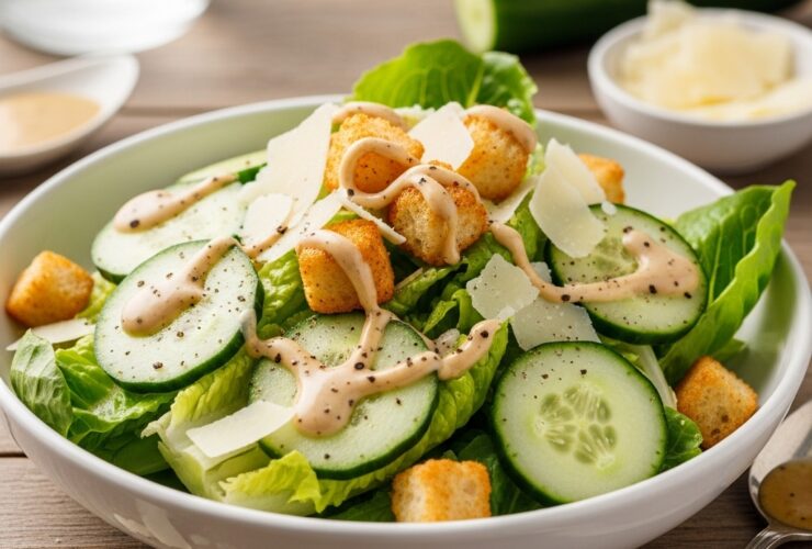 Cucumber Caesar Salad Recipe