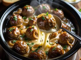 Crock Pot French Onion Meatballs Recipe
