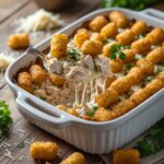 Chicken Alfredo Tater Tot Casserole Recipe