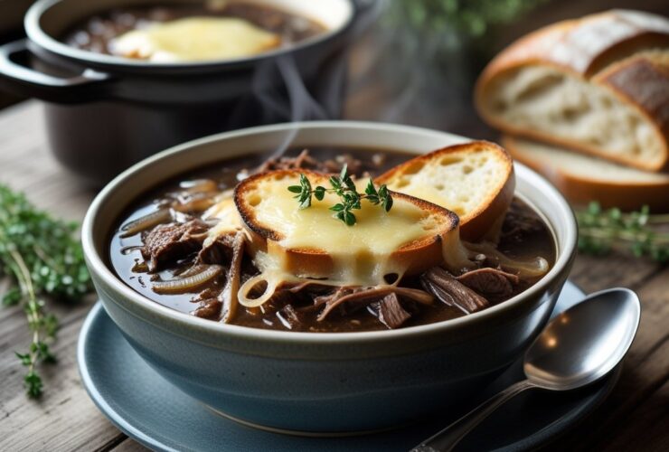 French Onion Beef Short Rib Soup Recipe
