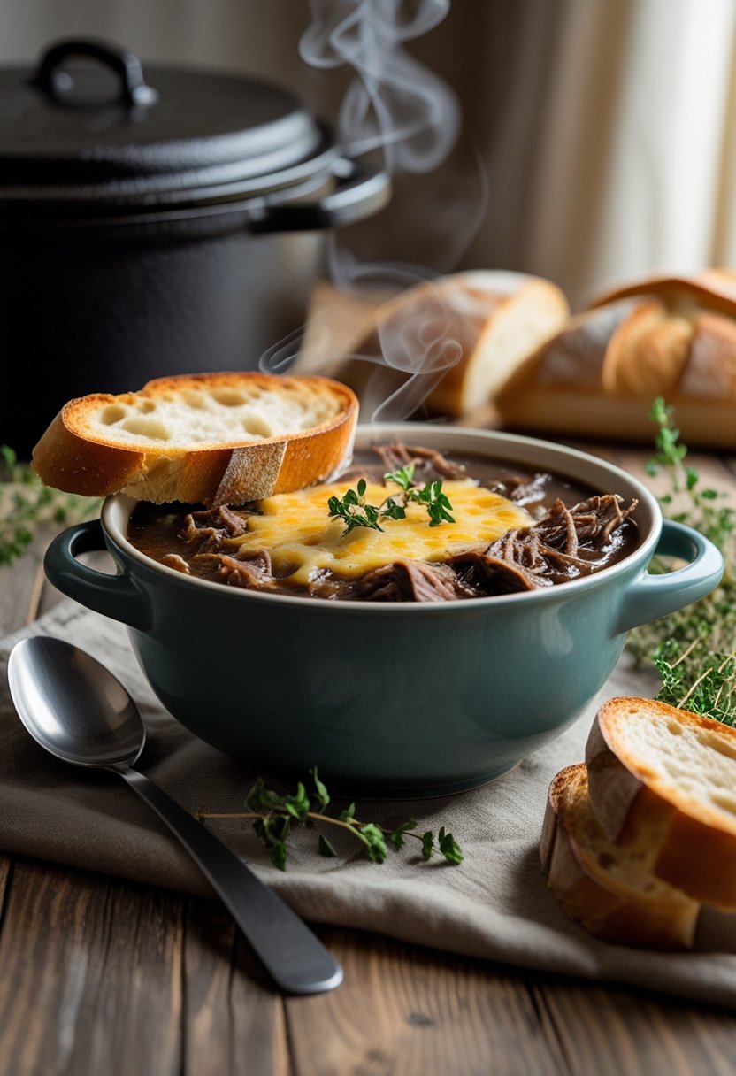 French Onion Beef Short Rib Soup Recipe