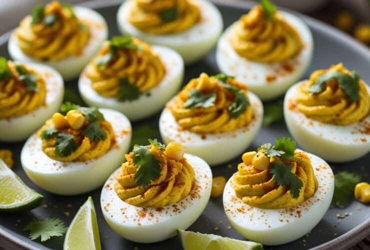 Mexican Street Corn Deviled Eggs Recipe