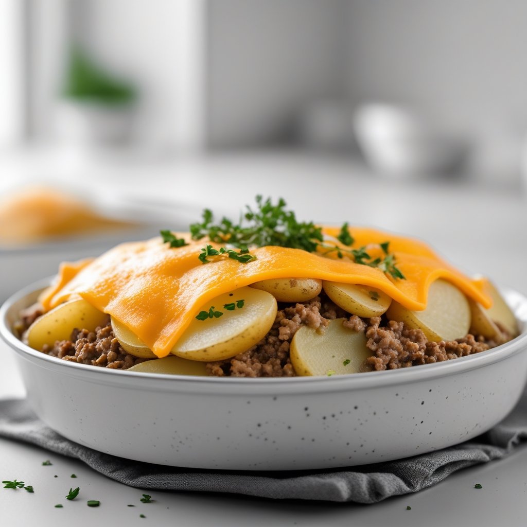 Ground Beef and Potatoes Casserole Recipe