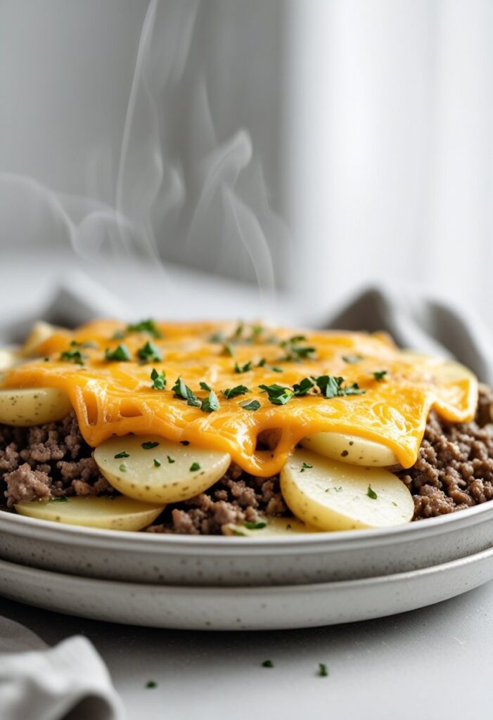 Ground Beef and Potatoes Casserole Recipe