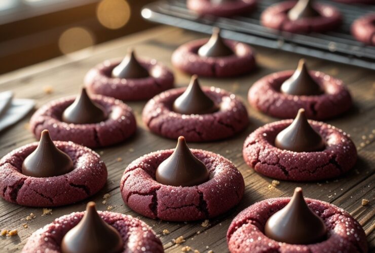 Hershey's Red Velvet Blossoms Cookies Recipe