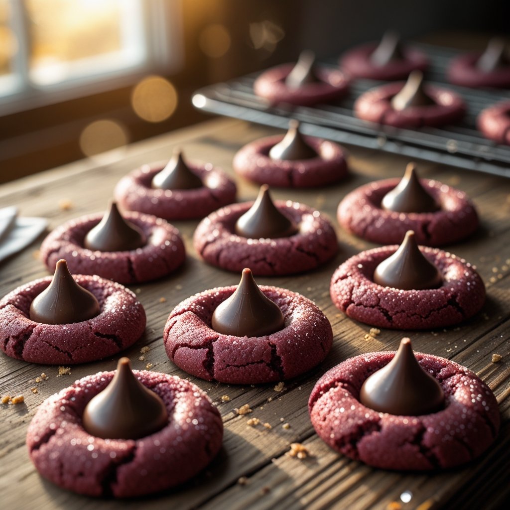 Hershey's Red Velvet Blossoms Cookies Recipe
