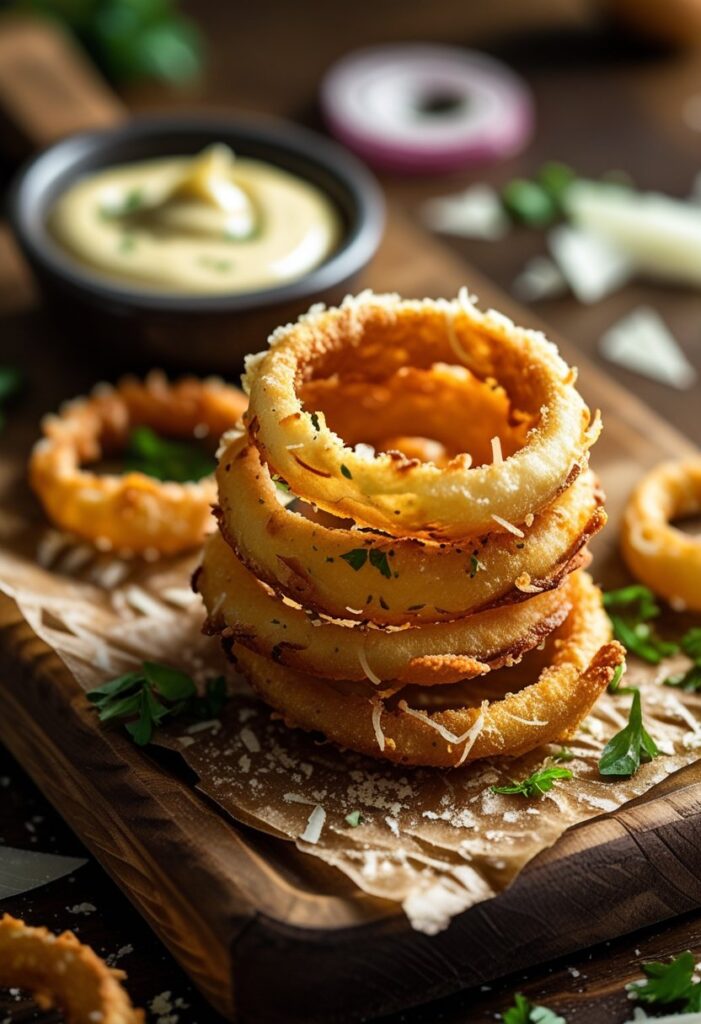 Crispy Parmesan Onion Ring Chips Recipe