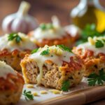Garlic Parmesan Chicken Meatloaves Recipe