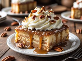 Butter Pecan Praline Poke Cake Recipe