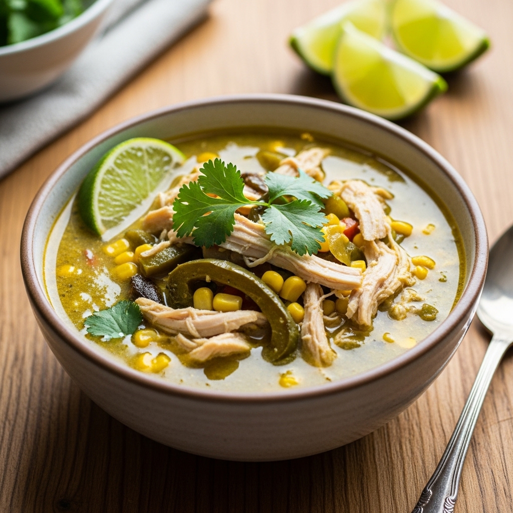 Cozy Chicken Poblano Soup Recipe