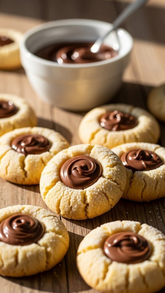 Nutella Thumbprint Cookies Recipe