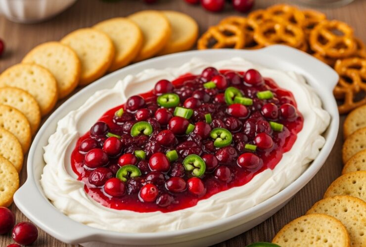 Perky Cranberry Jalapeno Cream Cheese Dip Recipe
