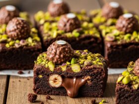 Pistachio Ferrero Rocher Brownie Recipe